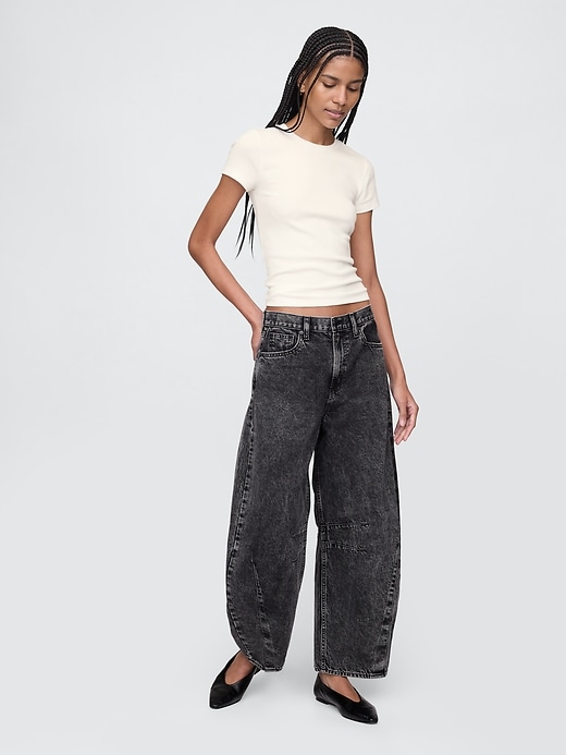 Image number 3 showing, Modern Rib Cropped T-Shirt