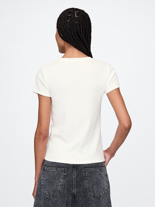 Image number 2 showing, Modern Rib Cropped T-Shirt