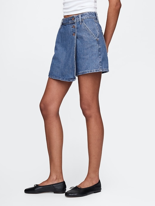 Image number 3 showing, Denim Mini Skort