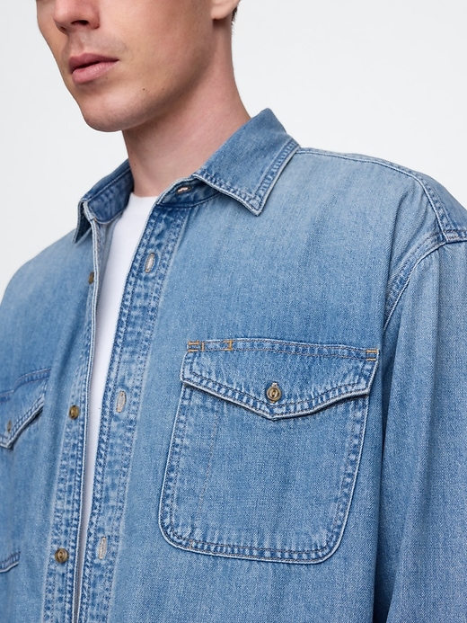 Image number 4 showing, UltraSoft Denim Big Shirt