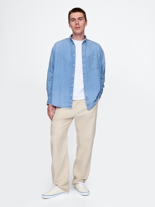 Image number 2 showing, Denim Big Shirt