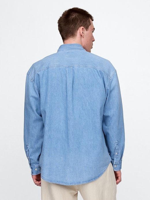 Image number 3 showing, Denim Big Shirt