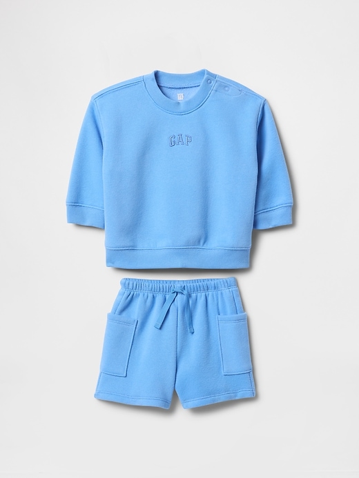 Image number 1 showing, Baby Vintage Soft Logo Sweat Shorts Set