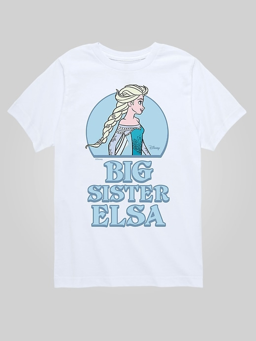 Image number 1 showing, Toddler Frozen Big Sister Elsa Short Sleeve Graphic Tee