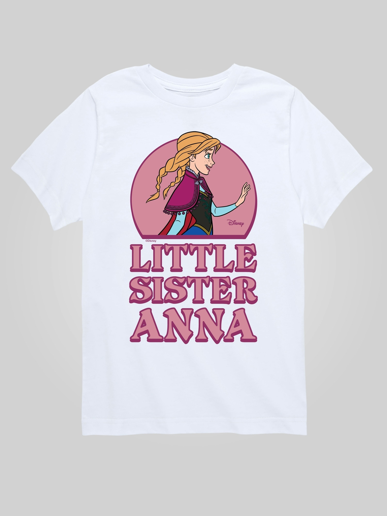 Toddler Frozen Little Sister Anna Short Sleeve Graphic Tee