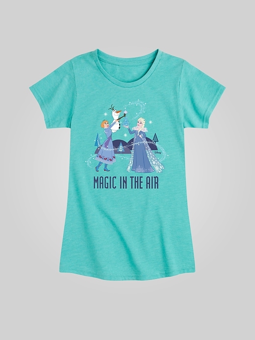 Image number 1 showing, Toddler Frozen Magic In The Air Fitted Short Sleeve Graphic Tee