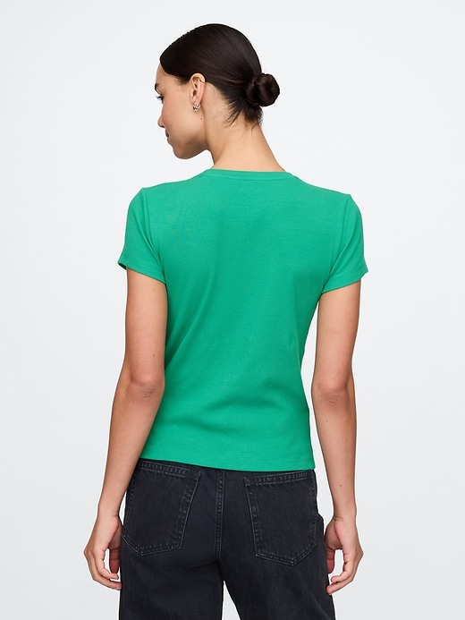 Image number 2 showing, Modern Rib Cropped T-Shirt