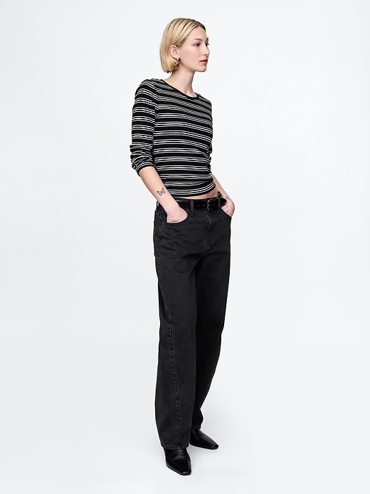 Image number 3 showing, Modern Rib Cropped T-Shirt