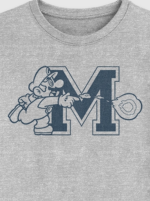 Image number 2 showing, Kids Nintendo Mario U03 Graphic Long Sleeve T-Shirt