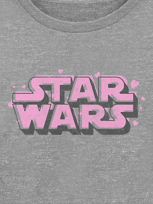 Image number 2 showing, Toddler Star Wars Pink Logo Graphic Crew Neck Sweatshirt