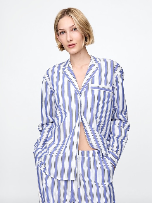 Image number 1 showing, Poplin PJ Shirt