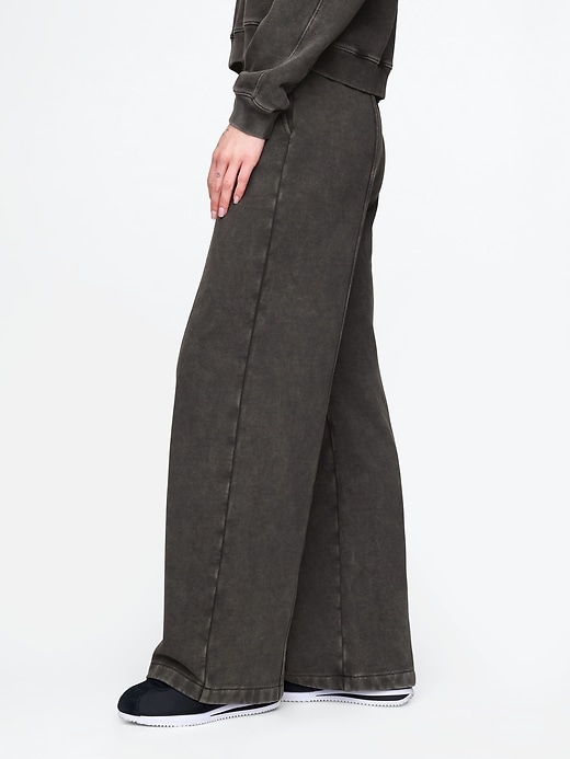 Image number 3 showing, Heavyweight French Terry Seamed Wide-Leg Sweatpants