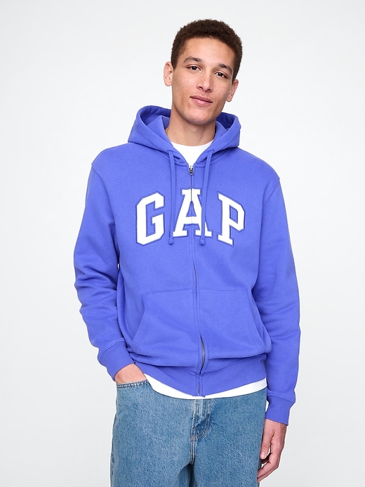 Image number 1 showing, VintageSoft Arch Logo Full-Zip Hoodie