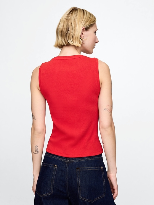 Image number 2 showing, Modern Rib High Neck Top