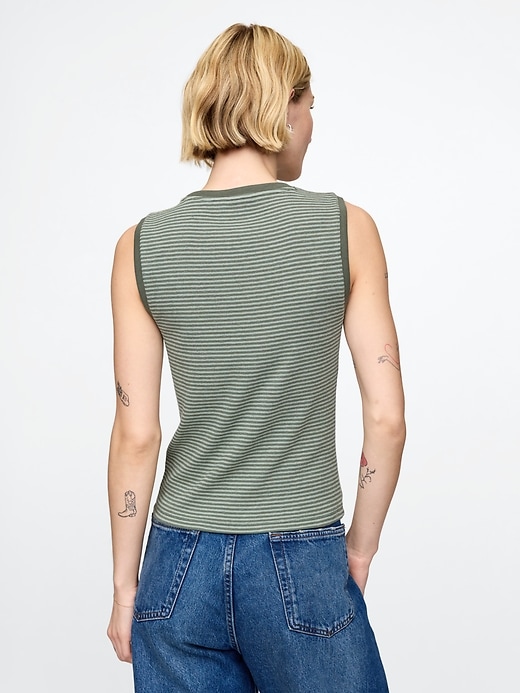 Image number 2 showing, Modern Rib High Neck Top