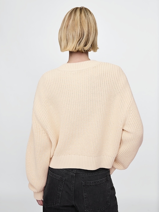 Image number 3 showing, Shaker-Stitch V-Neck Sweater