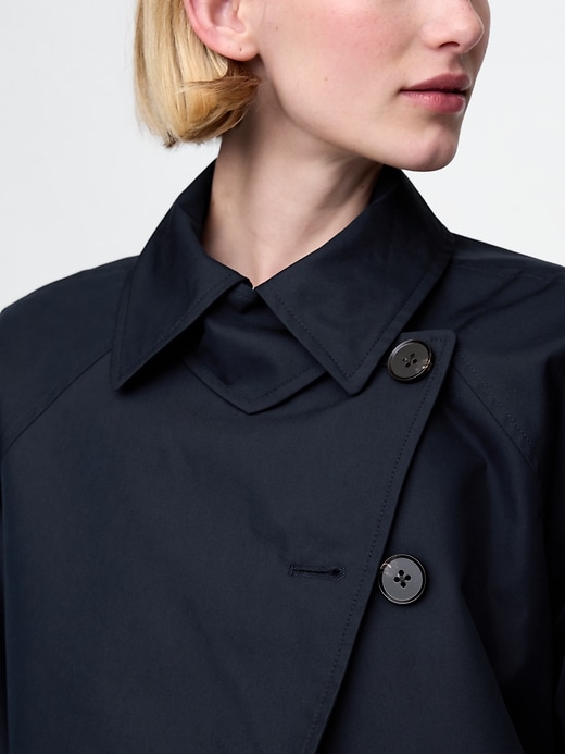 Image number 4 showing, Asymmetrical Trench Jacket