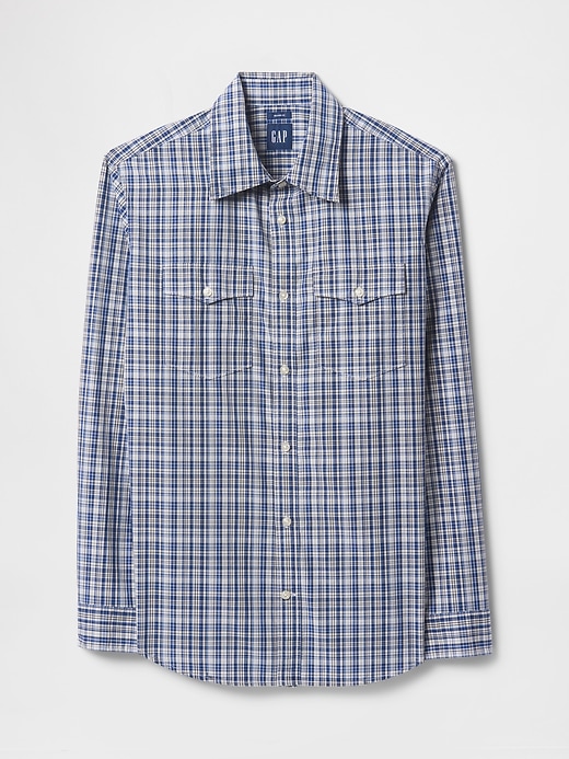 Image number 5 showing, Organic Cotton Poplin Western Shirt