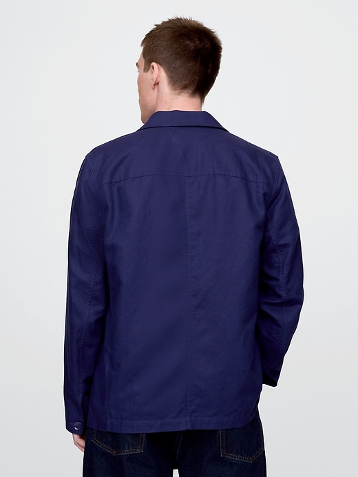 Image number 3 showing, Relaxed Linen-Cotton Blazer