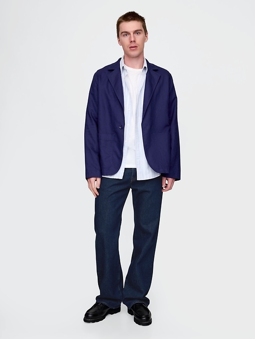 Image number 2 showing, Relaxed Linen-Cotton Blazer