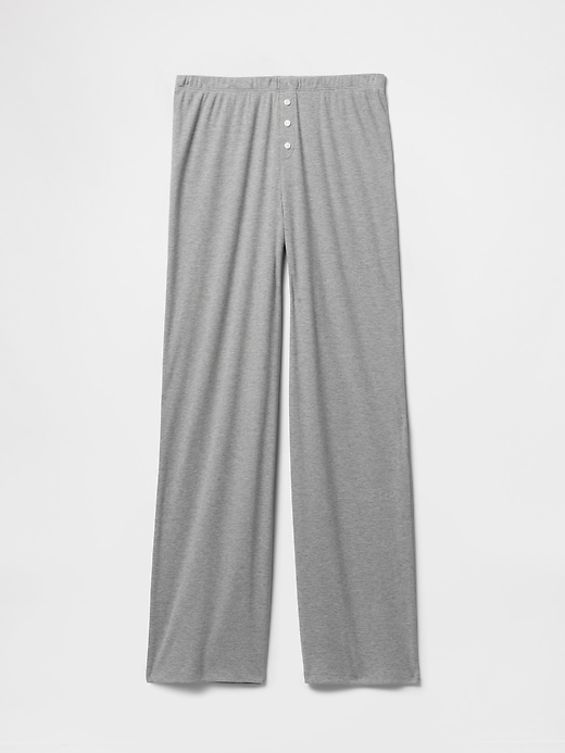 Image number 3 showing, Mini Rib Wide-Leg PJ Pants