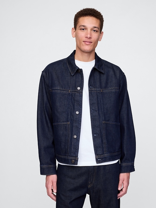 Image number 1 showing, UltraSoft Boxy Icon Denim Jacket