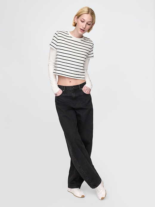 Image number 3 showing, Organic Cotton VintageSoft Cropped T-Shirt