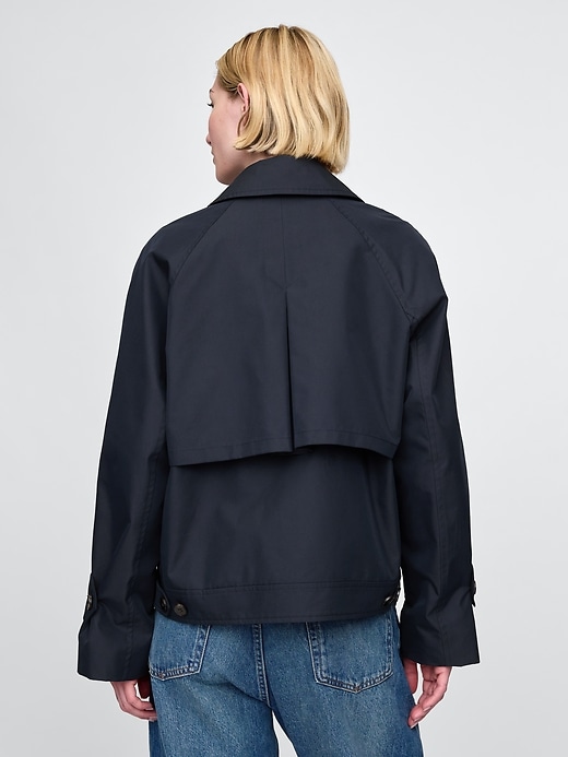 Image number 3 showing, Asymmetrical Trench Jacket