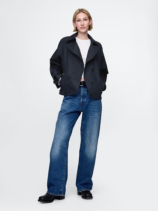 Image number 2 showing, Asymmetrical Trench Jacket