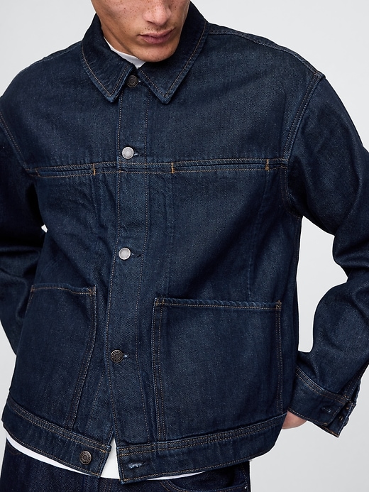 Image number 3 showing, UltraSoft Boxy Icon Denim Jacket