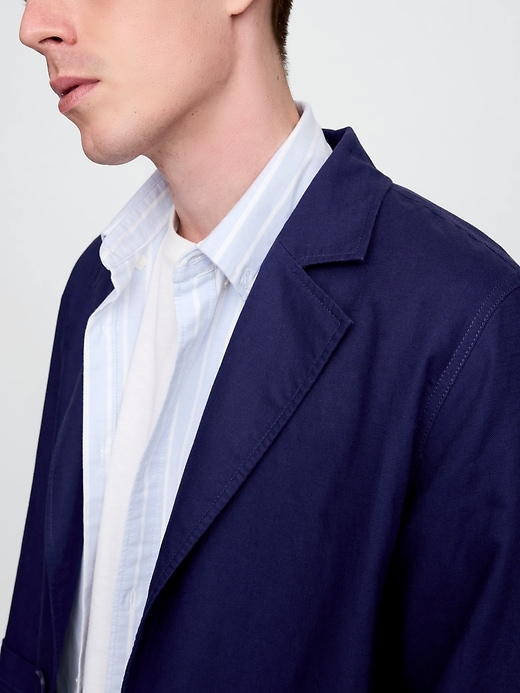 Image number 4 showing, Relaxed Linen-Cotton Blazer