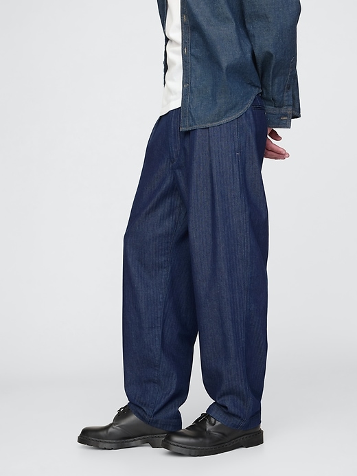 Image number 3 showing, UltraSoft Denim Herringbone Trousers