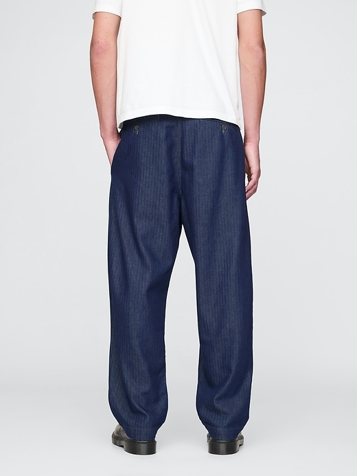 Image number 4 showing, UltraSoft Denim Herringbone Trousers