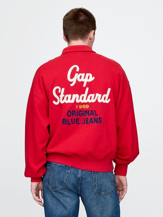 Image number 3 showing, Gap Logo Polo Sweatshirt