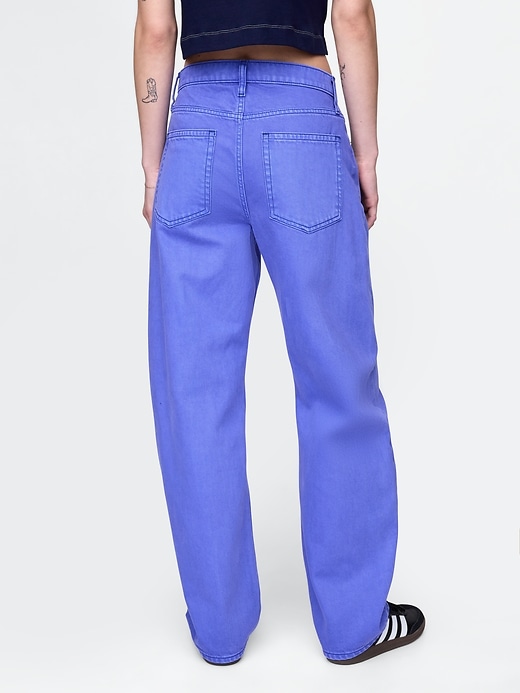 Image number 5 showing, High Rise Barrel Jeans