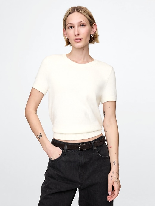 Image number 1 showing, CashSoft Sweater Top