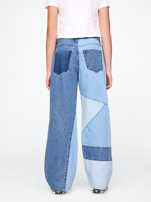 Image number 4 showing, Kids Low Rise Stride Patchwork Jeans