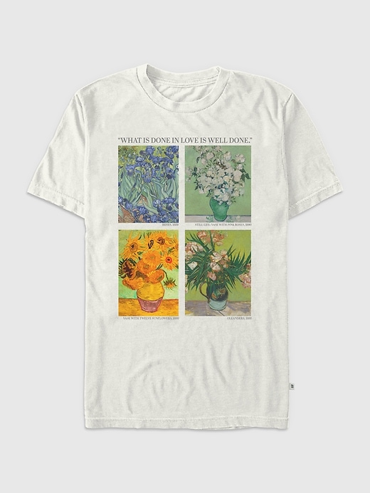 Image number 1 showing, Van Gogh Flowers Graphic T-Shirt