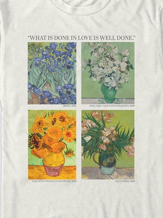 Image number 2 showing, Van Gogh Flowers Graphic T-Shirt