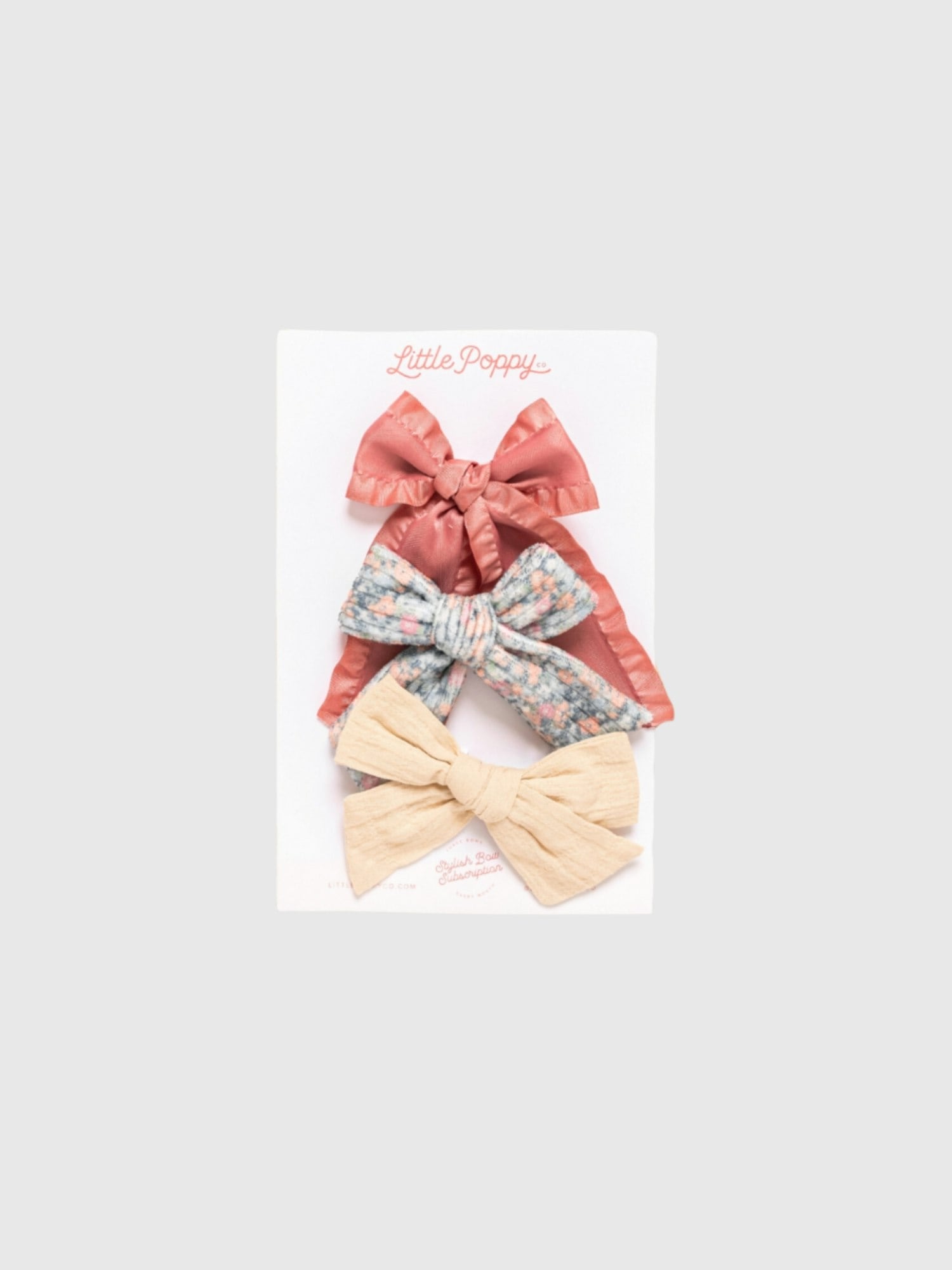 The Adaline Bow Clip Set