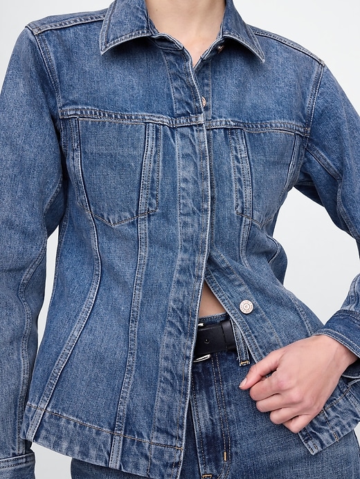 Image number 4 showing, Longline Denim Jacket