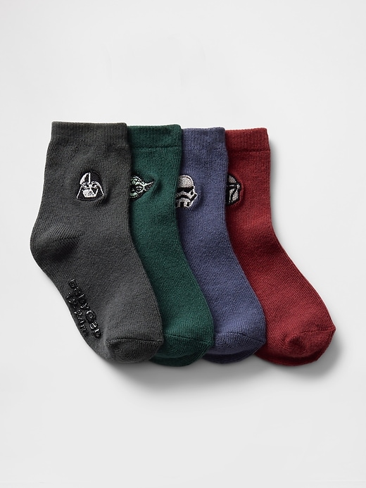 View large product image 1 of 1. Baby & Toddler Star Wars Logo Crew Socks (4-Pack)