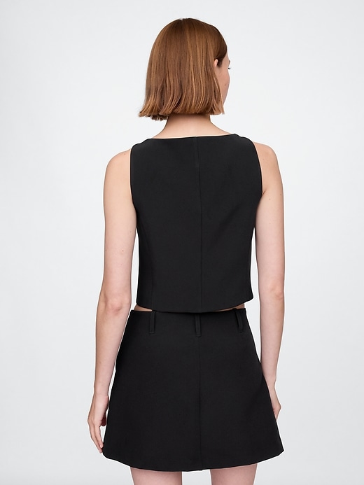 Image number 2 showing, Cropped BiStretch Boatneck Vest