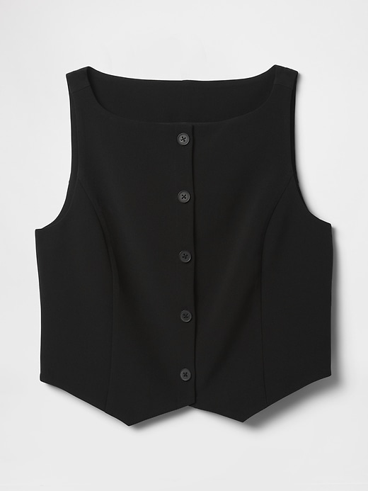 Image number 5 showing, Cropped BiStretch Boatneck Vest