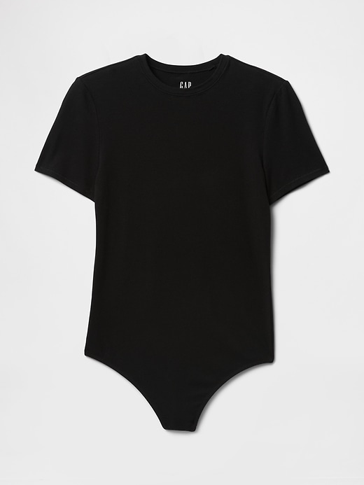 Image number 4 showing, CloseKnit Jersey T-Shirt Thong Bodysuit