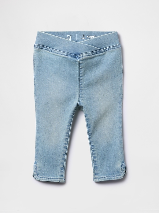 Image number 1 showing, Baby &amp; Toddler Denim Capri Jeggings