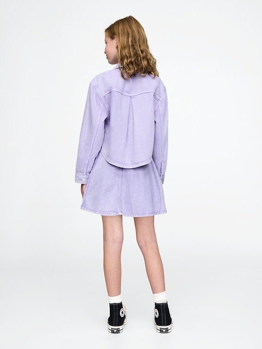 Image number 3 showing, Kids UltraSoft Denim Skirt