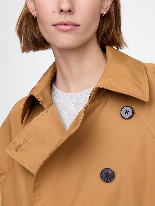 Image number 4 showing, Asymmetrical Trench Jacket