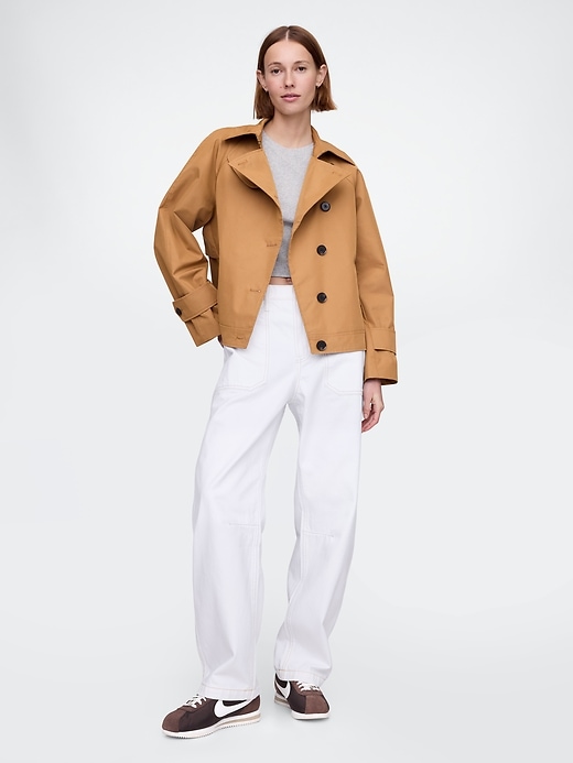 Image number 2 showing, Asymmetrical Trench Jacket