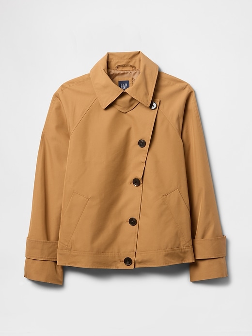 Image number 5 showing, Asymmetrical Trench Jacket